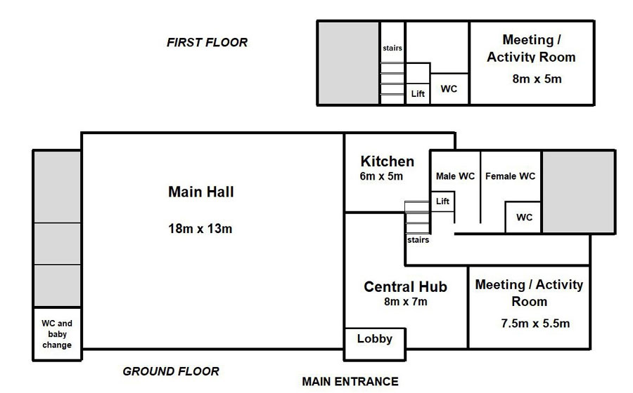 hall floor plan